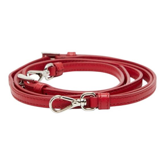 Prada Red Leather Belt